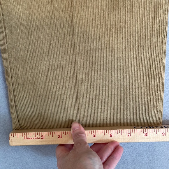 Bills Khakis Corduroy Pants Mens 34 Classic Fit Pleated Brown Tan Unhemmed New - Picture 14 of 16